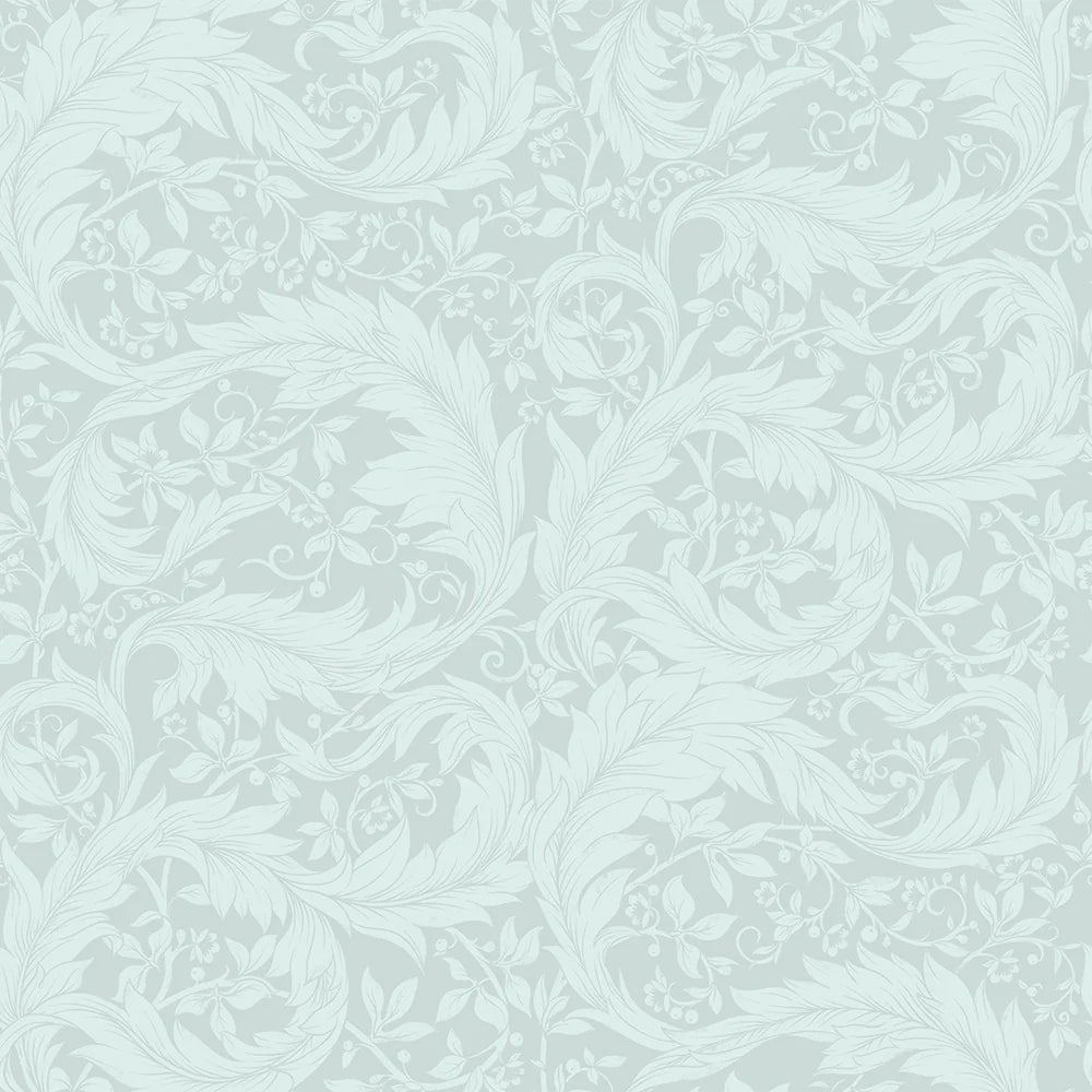 Enchanted Leaf Wallpaper - Duck Egg - Lucie Annabel