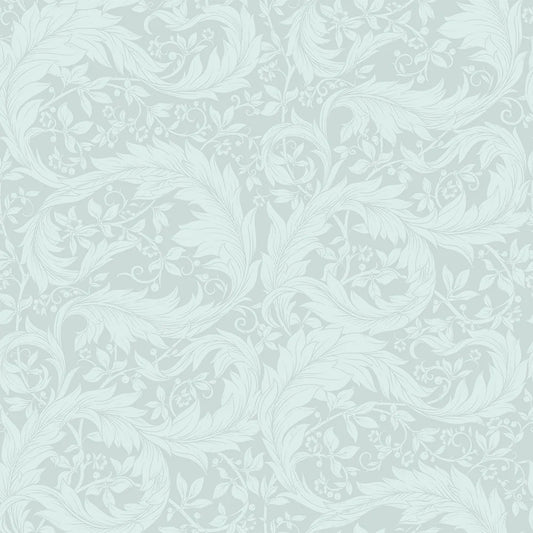 Enchanted Leaf Wallpaper - Duck Egg - Lucie Annabel