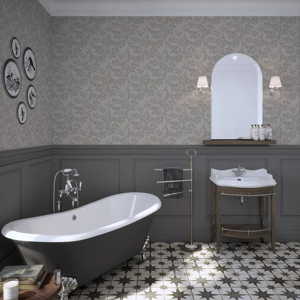 Enchanted Leaf Wallpaper - Earl Grey - Lucie Annabel