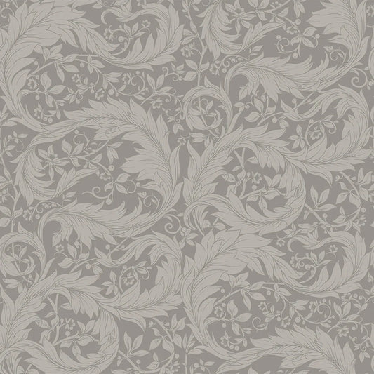 Enchanted Leaf Wallpaper - Earl Grey - Lucie Annabel