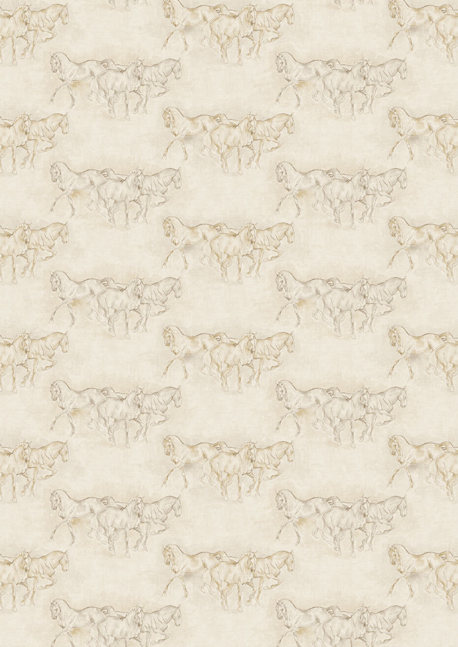 Equus Wallpaper - Beige