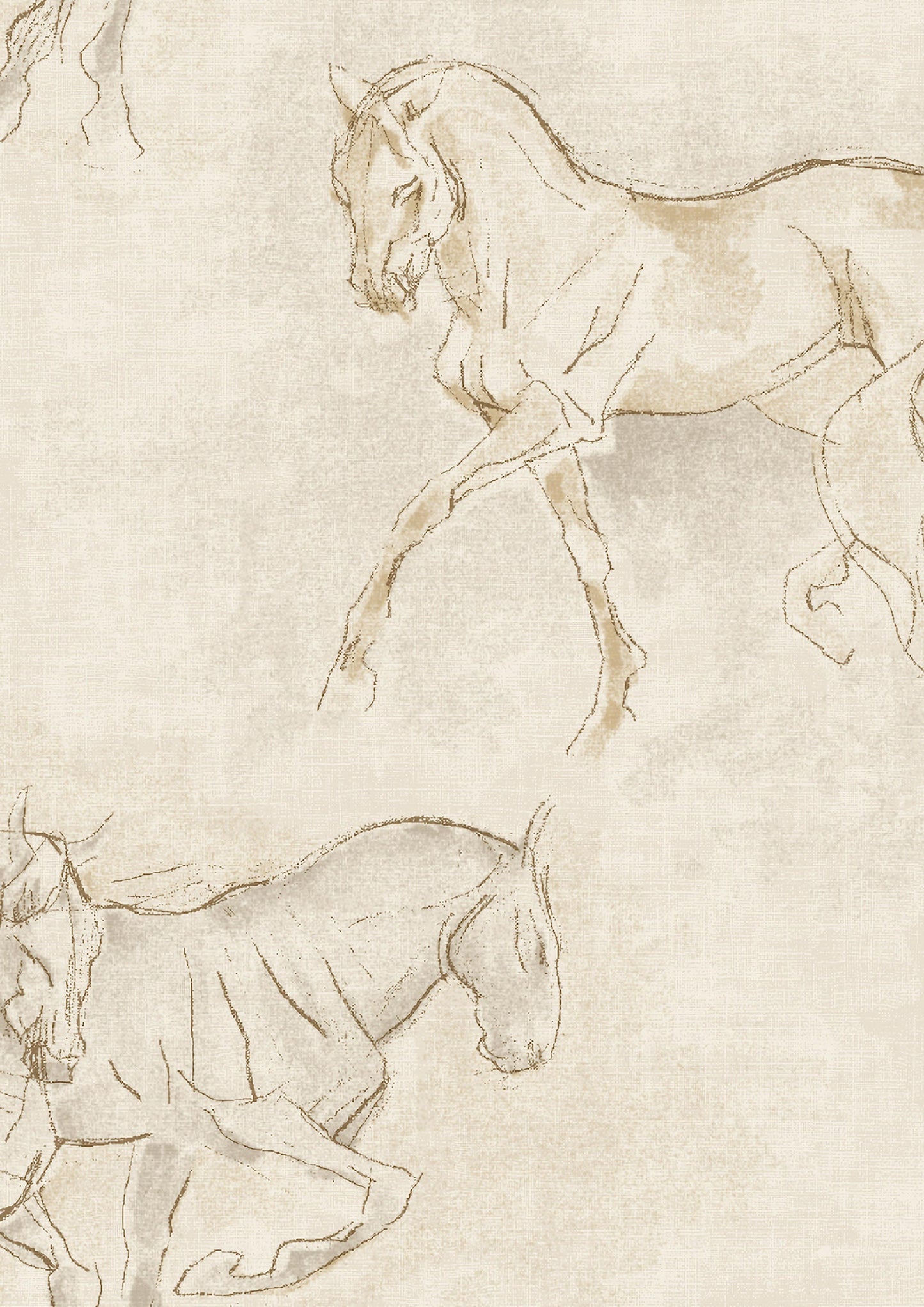Equus Wallpaper - Beige