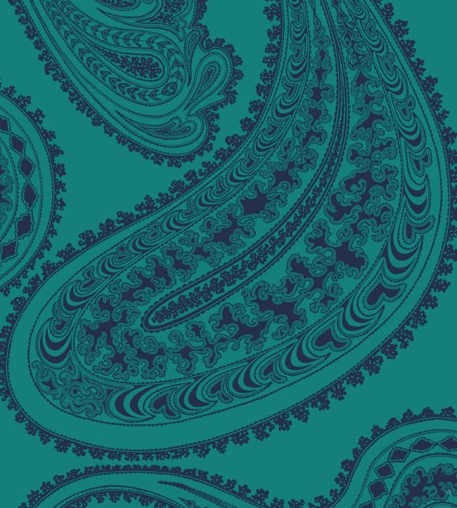 Rajapur Velvet Fabric - Teal