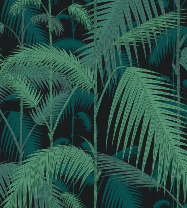 Palm Jungle Fabric - Green