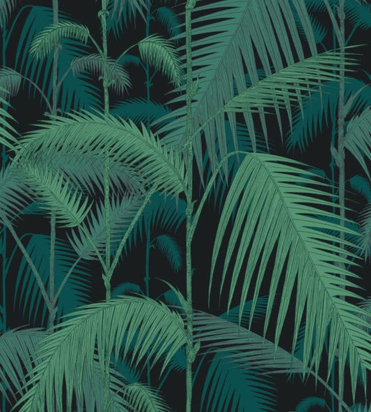 Palm Jungle Velvet Fabric - Green - Cole & Son