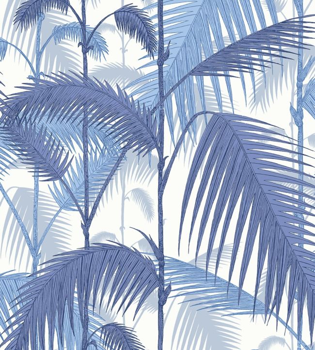 Palm Jungle Fabric - Blue