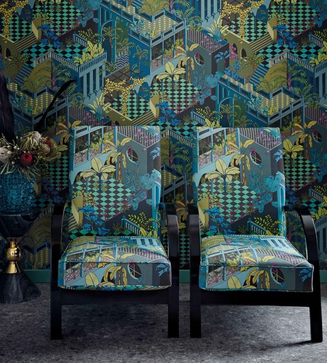 Miami Fabric - Blue - Cole & Son