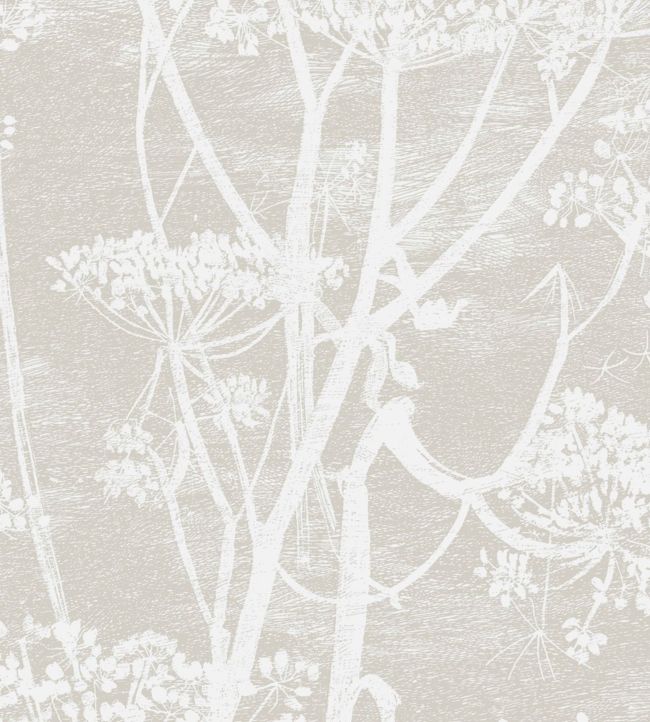 Cow Parsley Fabric - Gray