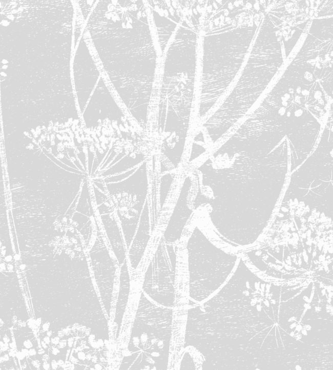 Cow Parsley Fabric - Silver