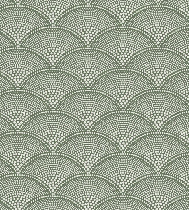 Feather Fan Fabric - Green - Cole & Son