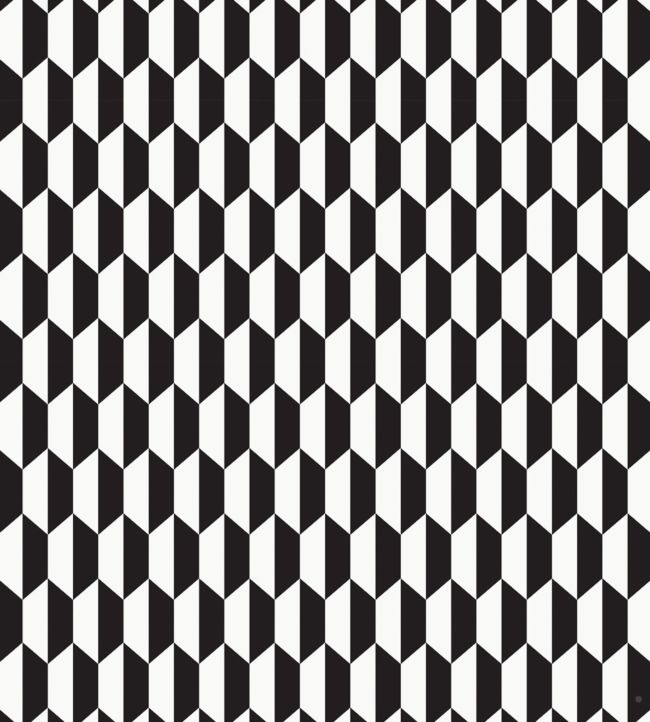 Tile Fabric - Black - Cole & Son