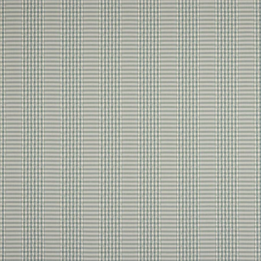 Langham Check Fabric - Green - Colefax and Fowler