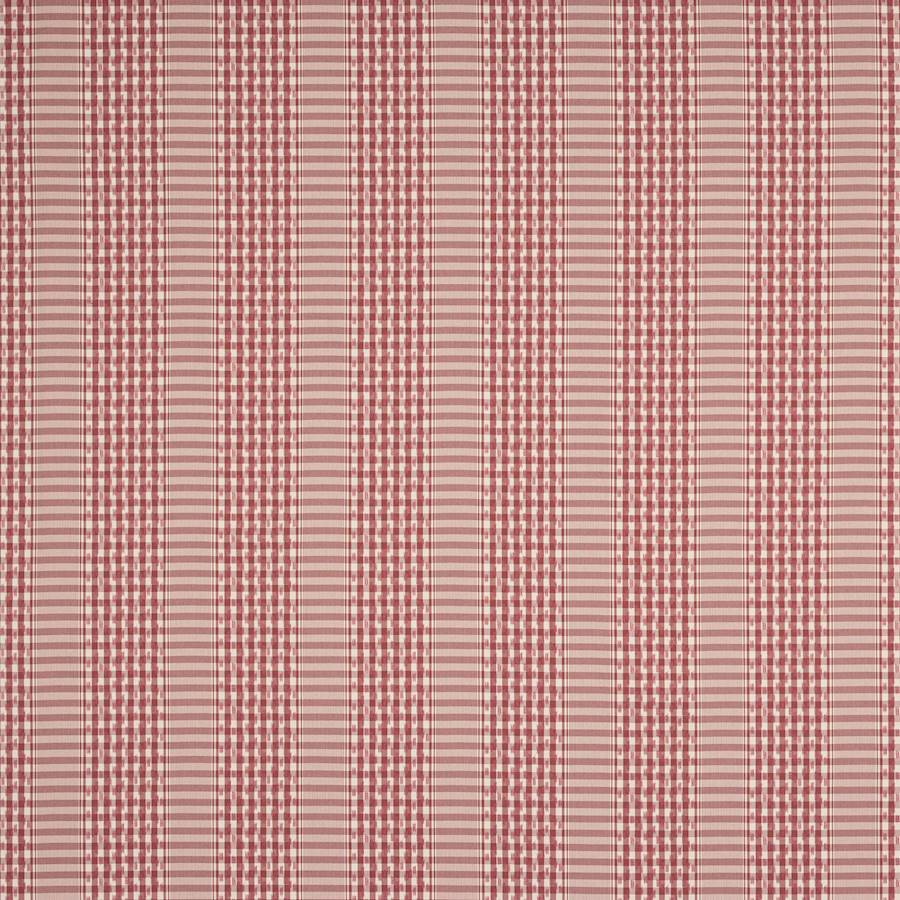 Langham Check Fabric - Red - Colefax and Fowler
