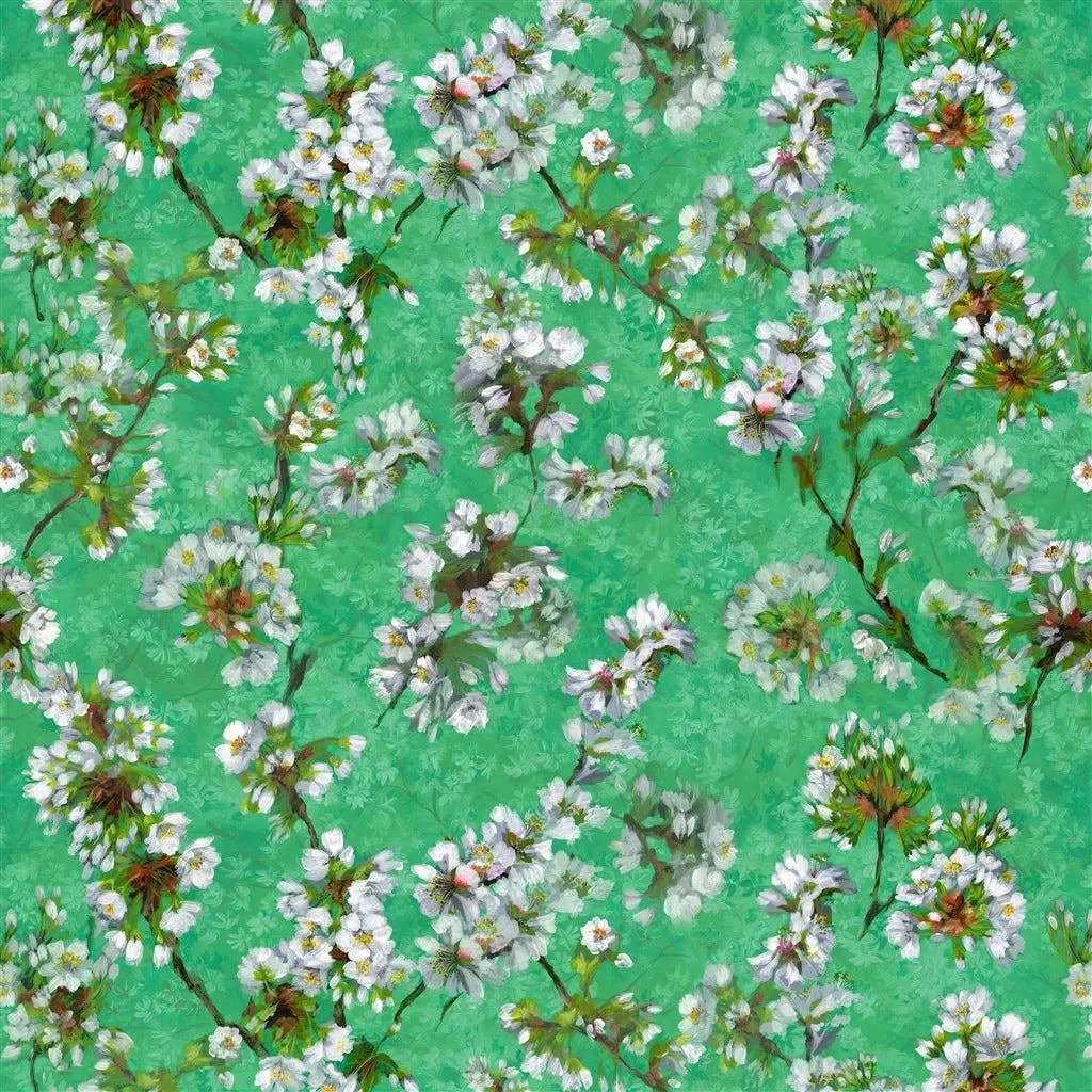 Fleur D Assam Emerald Fabric