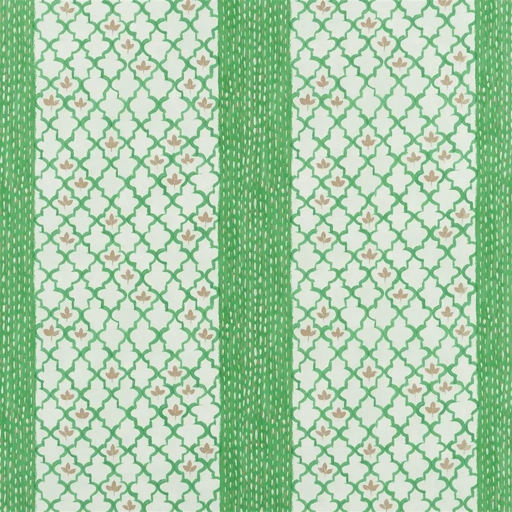 Pergola Trellis Emerald Fabric