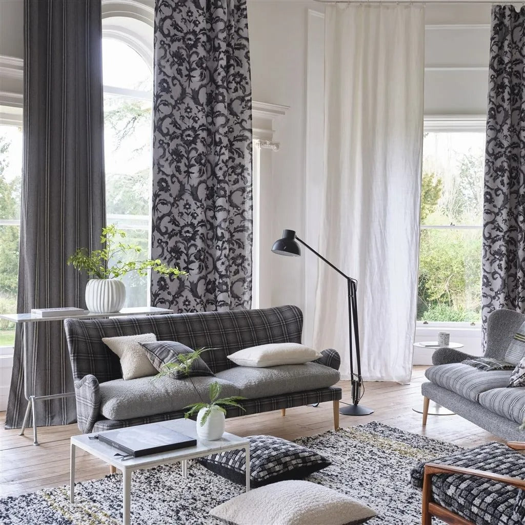 Guerbois Charcoal Room Fabric