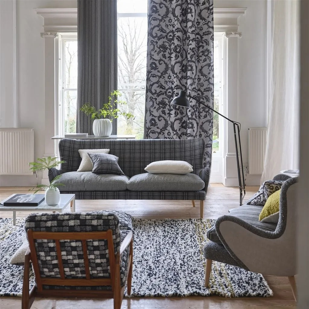 Guerbois Charcoal Room Fabric