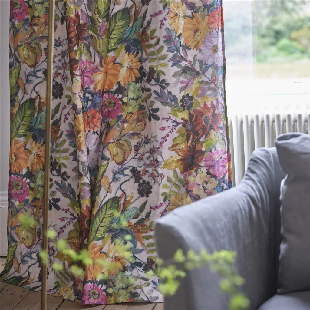 Glynde Coral Room Fabric