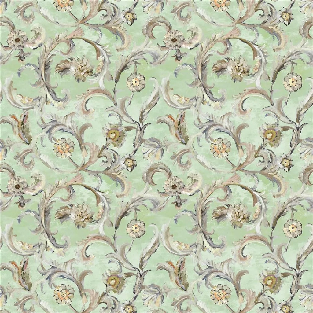 Myrtle Damask Pistachio Fabric