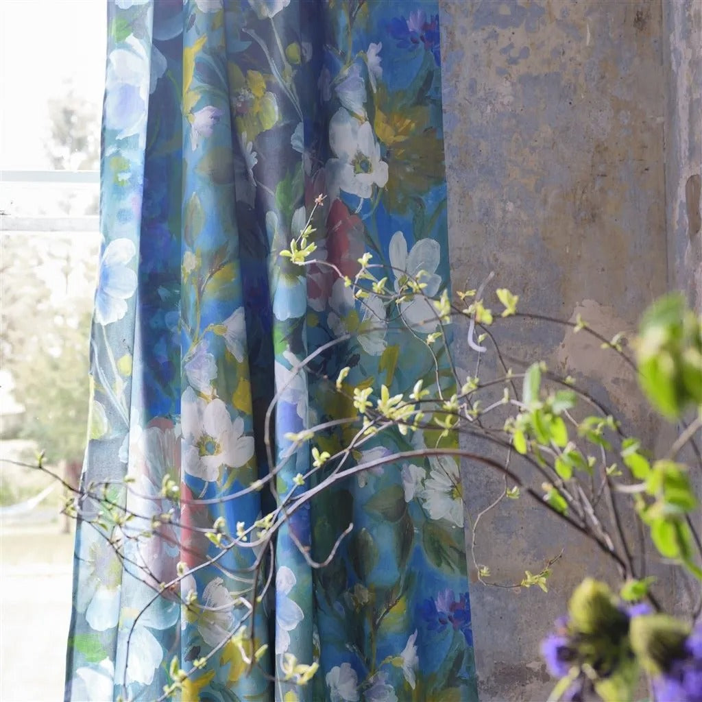 Gladys Blossom Cobalt Room Fabric