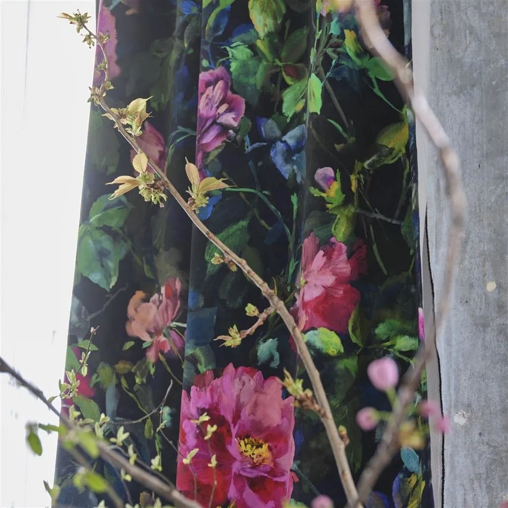 Gertrude Rose Fuchsia Room Fabric