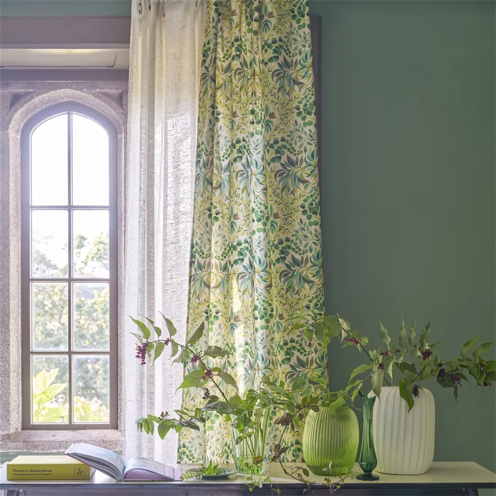 Karakusa Emerald Room Fabric