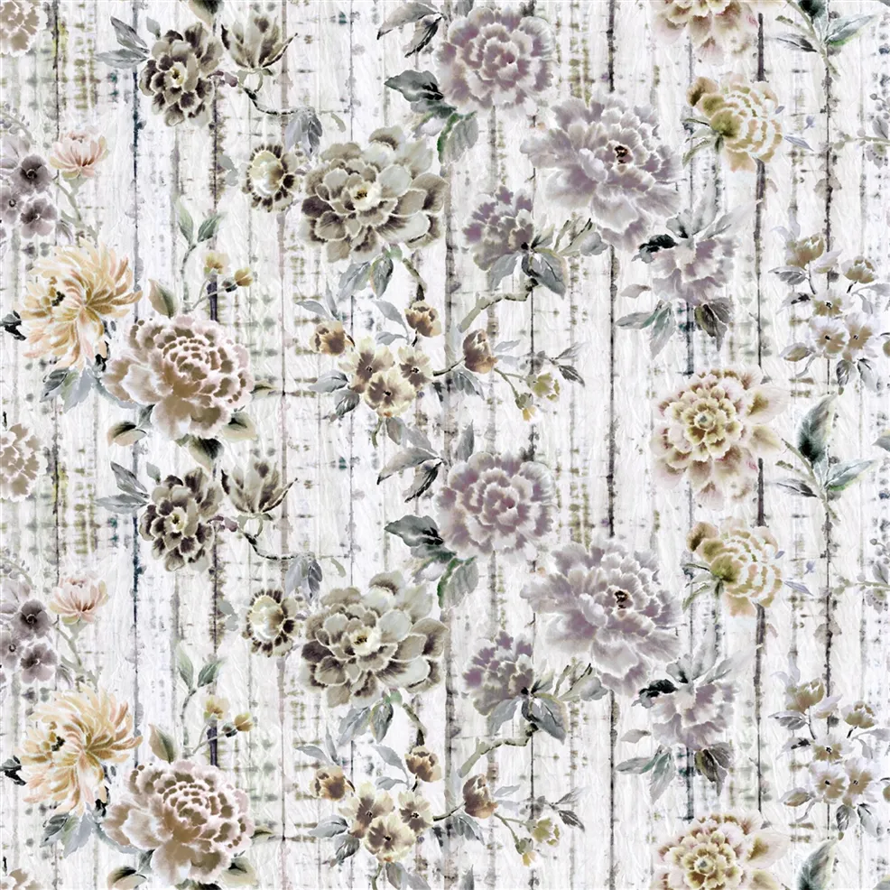 Kyoto Flower Slate Fabric