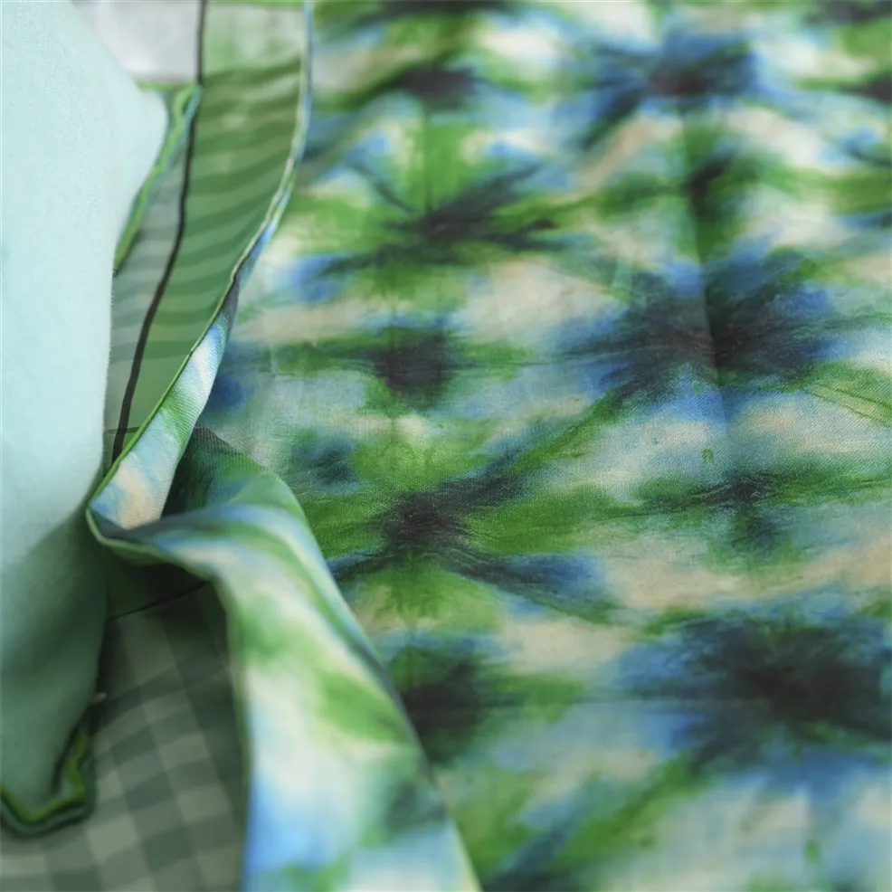 Shibori Emerald Room Fabric