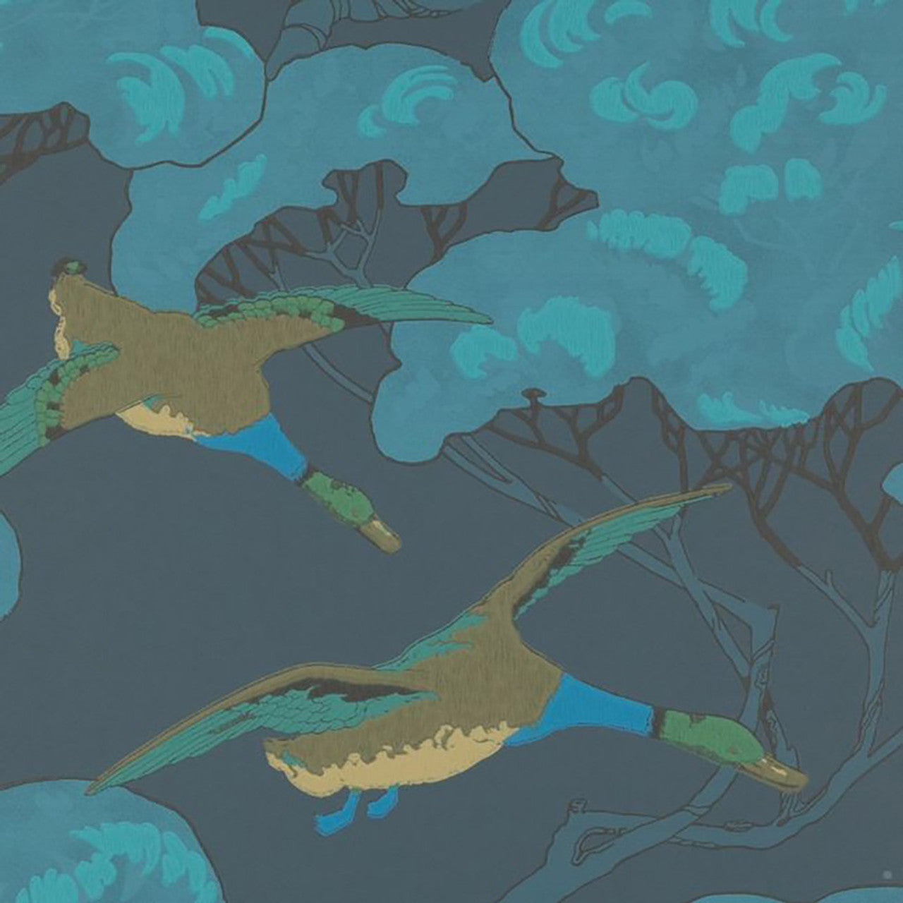 Flying Ducks Wallpaper