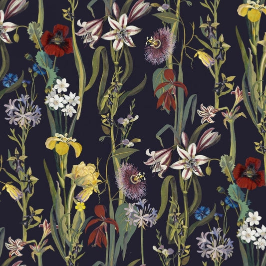 FLORA DELANICA Wallpaper - Midnight - House of Hackney