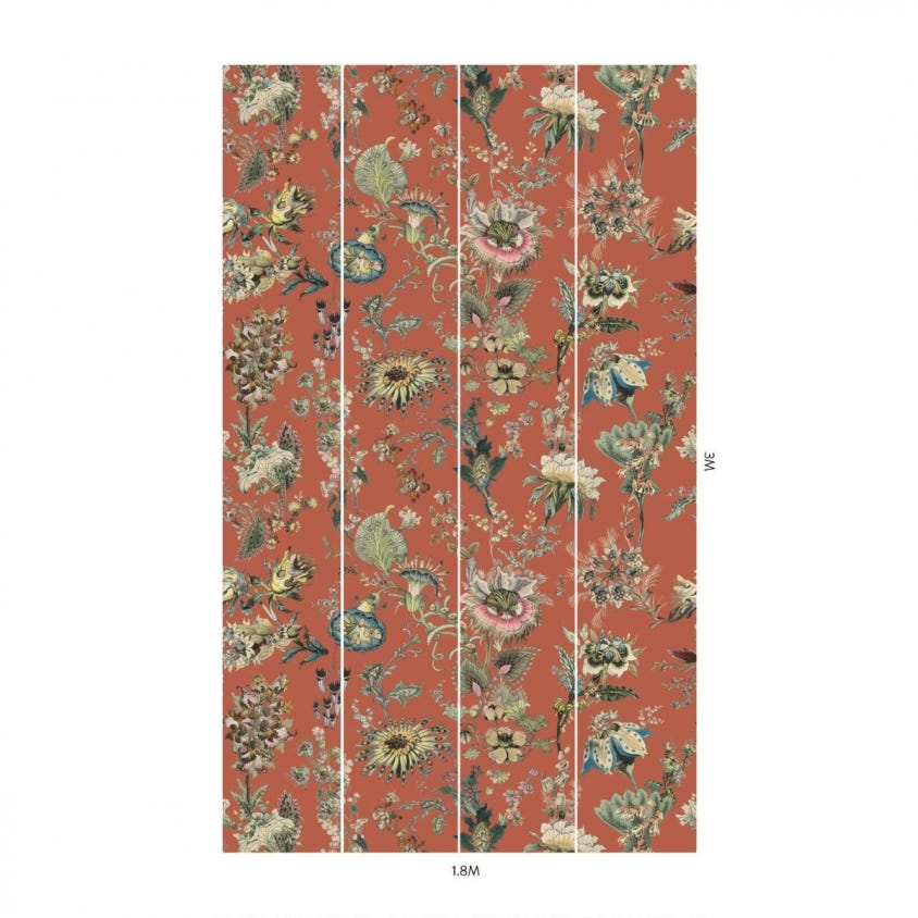 FLORA FANTASIA Wallpaper - Amber - House of Hackney
