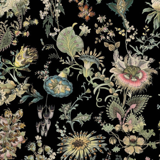 FLORA FANTASIA Wallpaper - Noir - House of Hackney