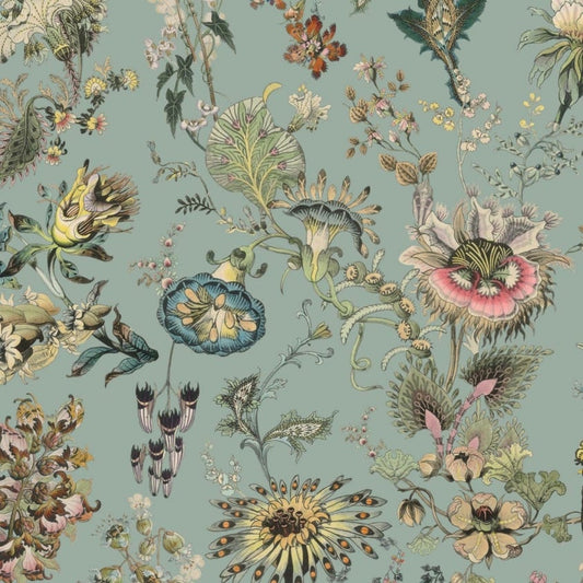FLORA FANTASIA Wallpaper - Sky - Blue - House of Hackney