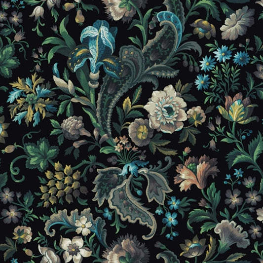 FLORIKA Wallpaper - Onyx - House of Hackney