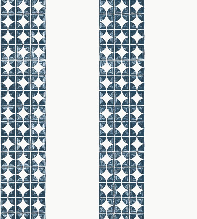 Fairmont Stripe Wallpaper - Navy - AT23130 - Anna French