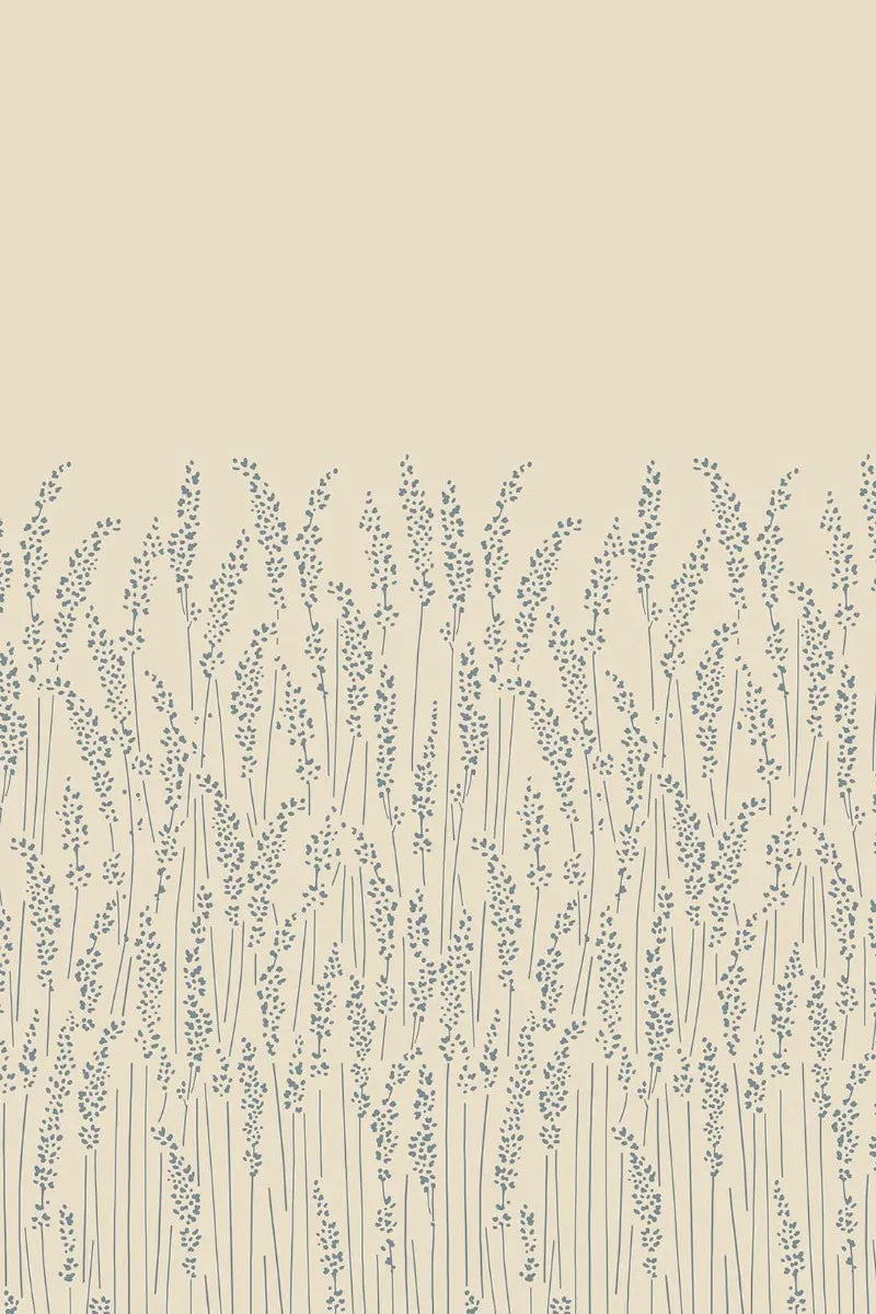 Feather Grass Wallpaper - Lime White - 5109
