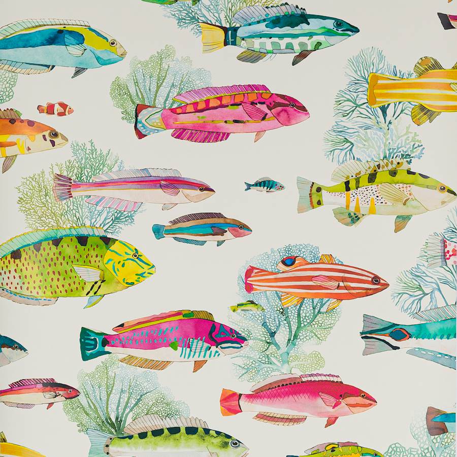 Fidji Wallpaper - Corail - 03108-02 - Manuel Canovas