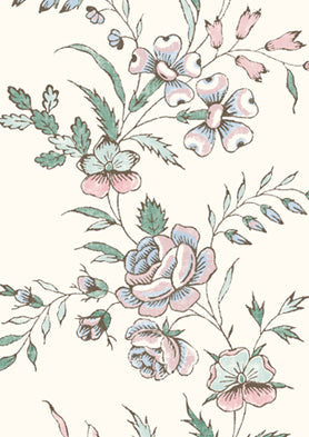Fleurie Wallpaper - Peppermint Rose