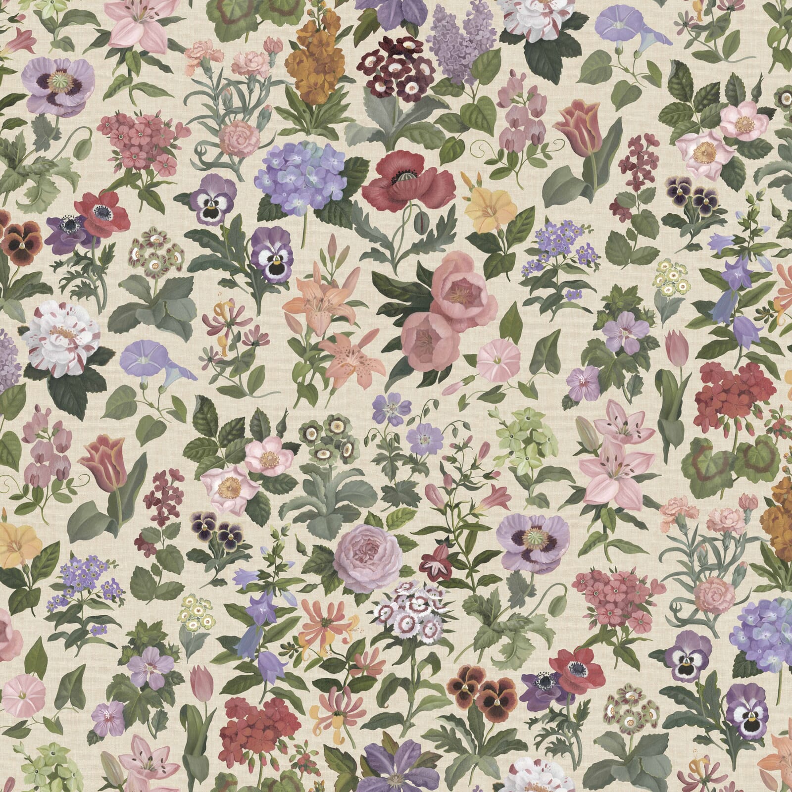 Floralia Wallpaper - Ecru - House of Hackney