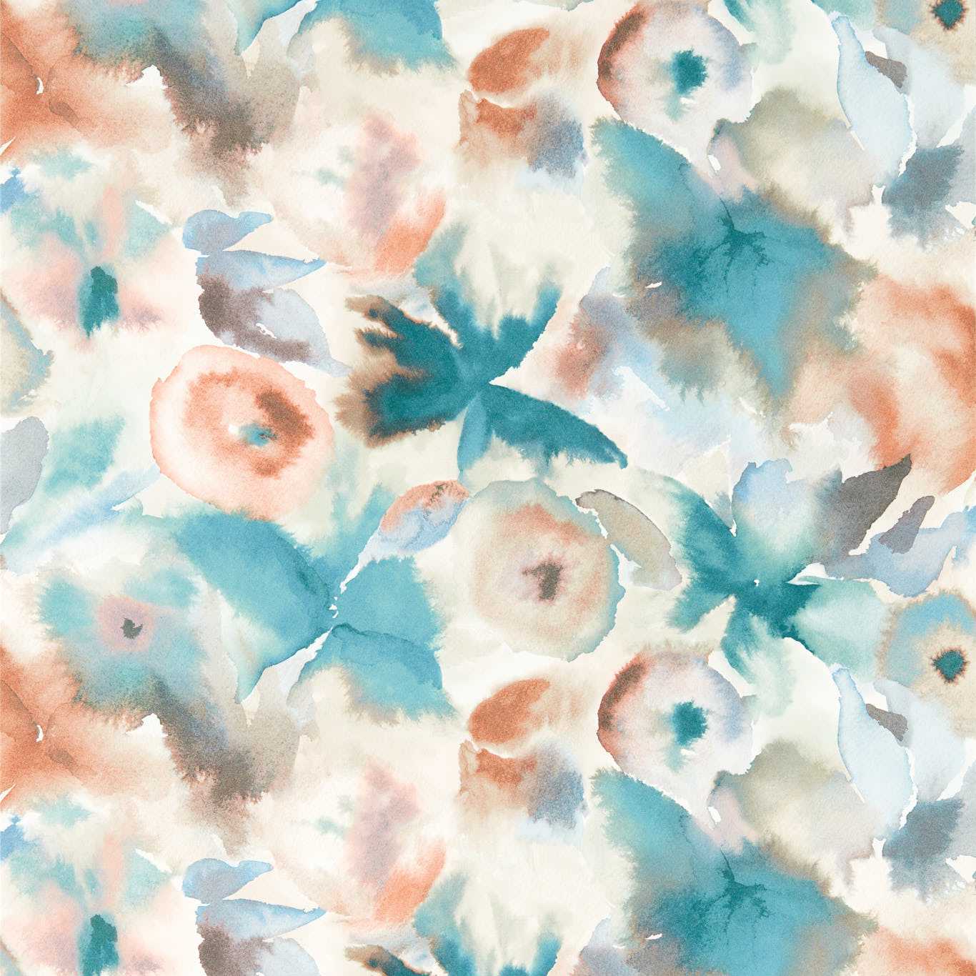 Flores Wallpaper - Rosewood/Baked Terracotta - HRTW113136 - Harlequin
