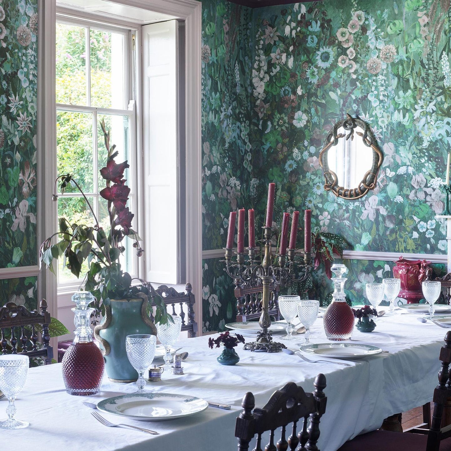 Floribunda Magna Wallpaper - Verde - House of Hackney