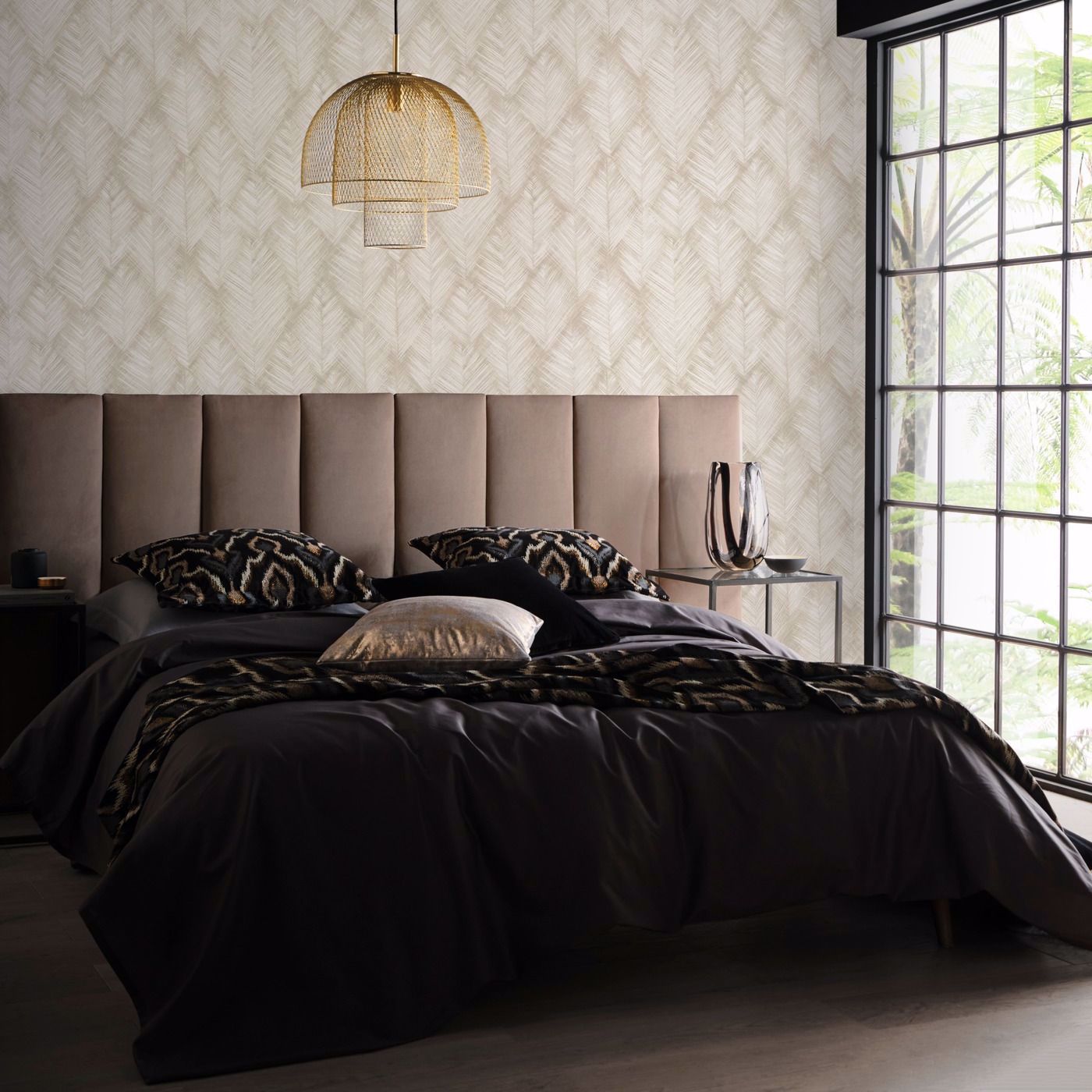 Folius Wallpaper - Linen - Clarke & Clarke