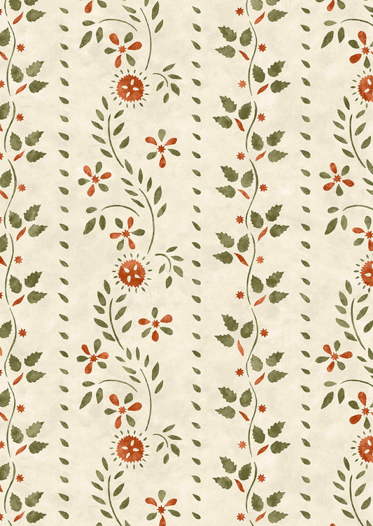 Folklore Wallpaper - Green Apple