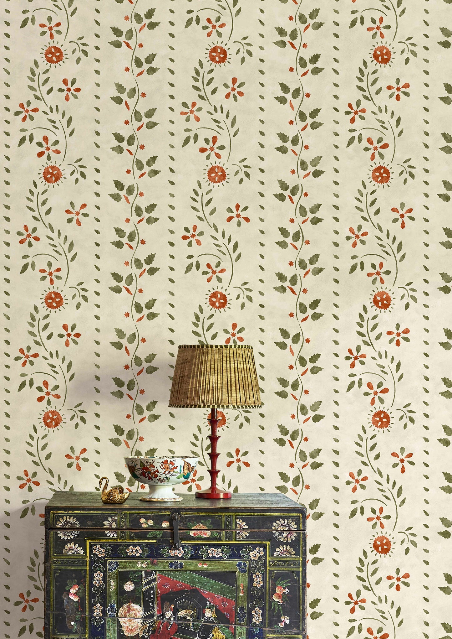 Folklore Wallpaper - Green Apple
