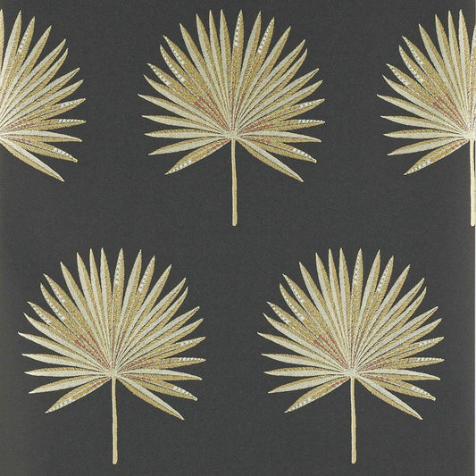 Fortunei Wallpaper - Black/Gold - J182W-06 - Jane Churchill