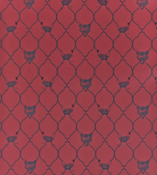 Fox And Hen Wallpaper - Brick - BG0900-101 - Barneby Gates