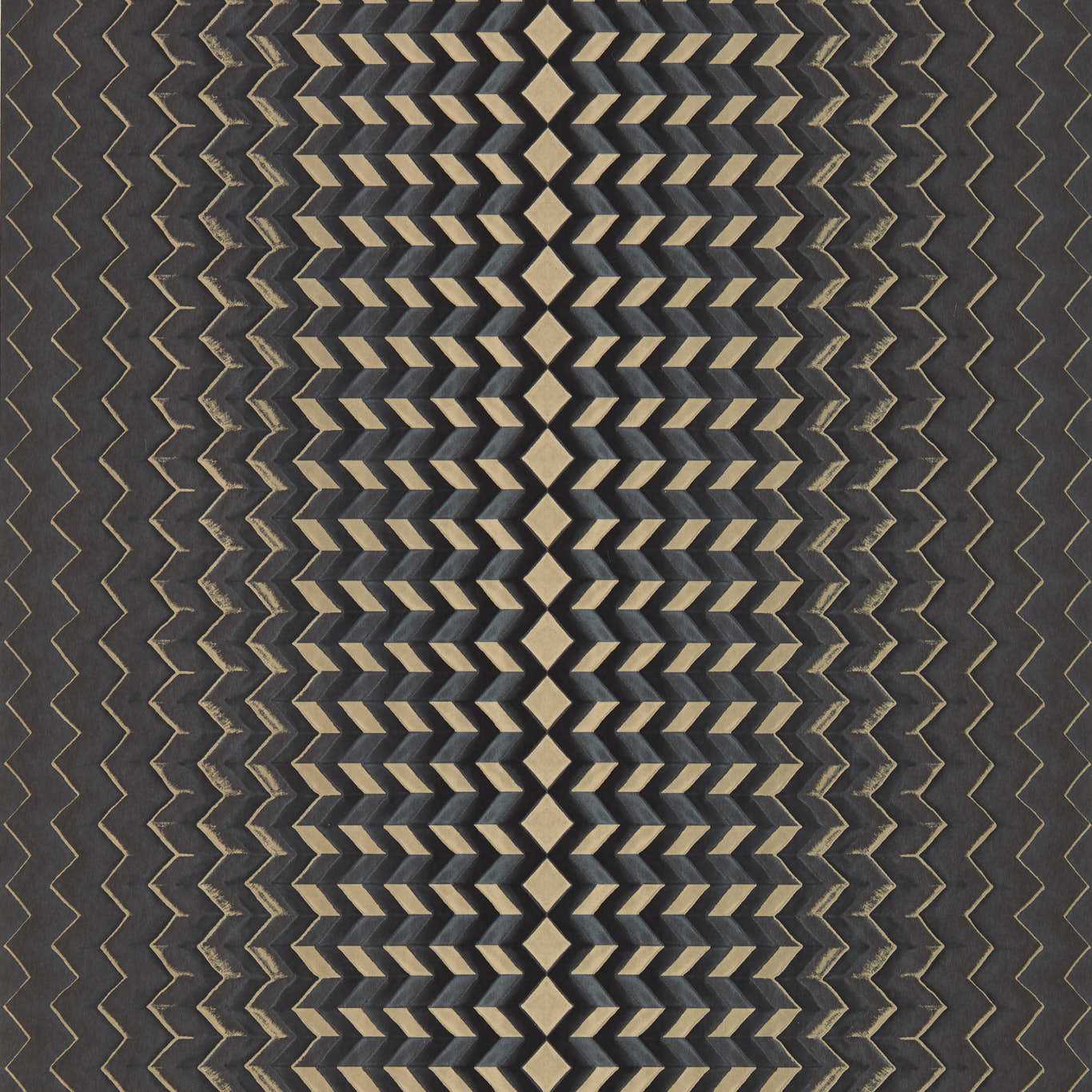 Fragment Wallpaper - Charcoal/Gold - Clarke & Clarke