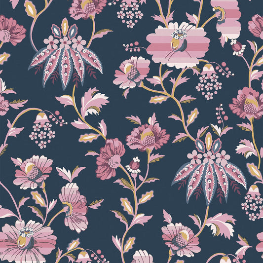 Friendship Garden Wallpaper - Navy - 125525 - Cath Kidston