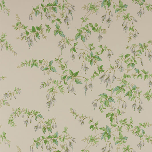 Fuchsia Wallpaper - Grey/Green - Colefax & Fowler