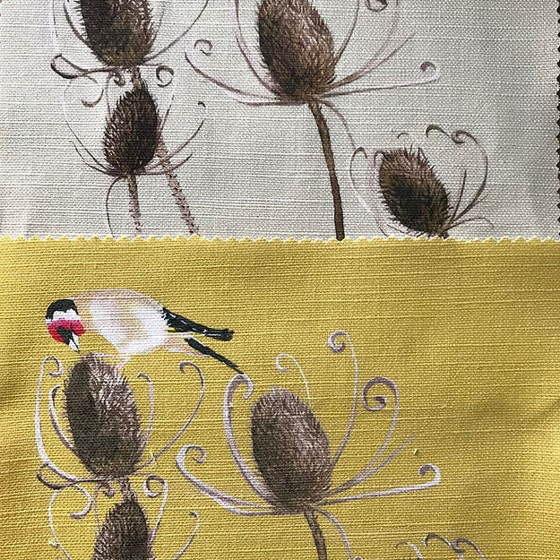 Goldfinch Fabric - Birch - Petronella Hall